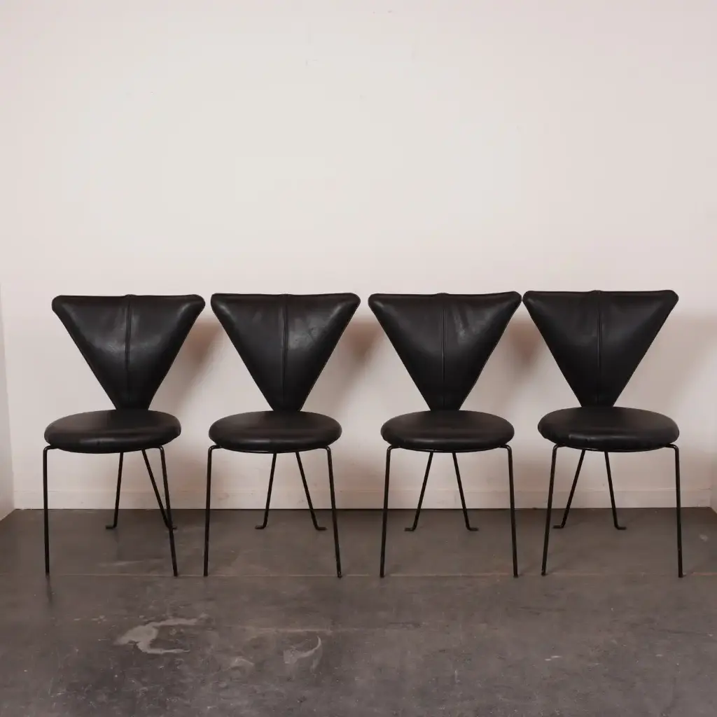 Série de 4 chaises Helmut Lubke & Co