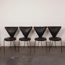 Série de 4 chaises Helmut Lubke & Co