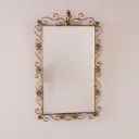 Miroir en métal vintage