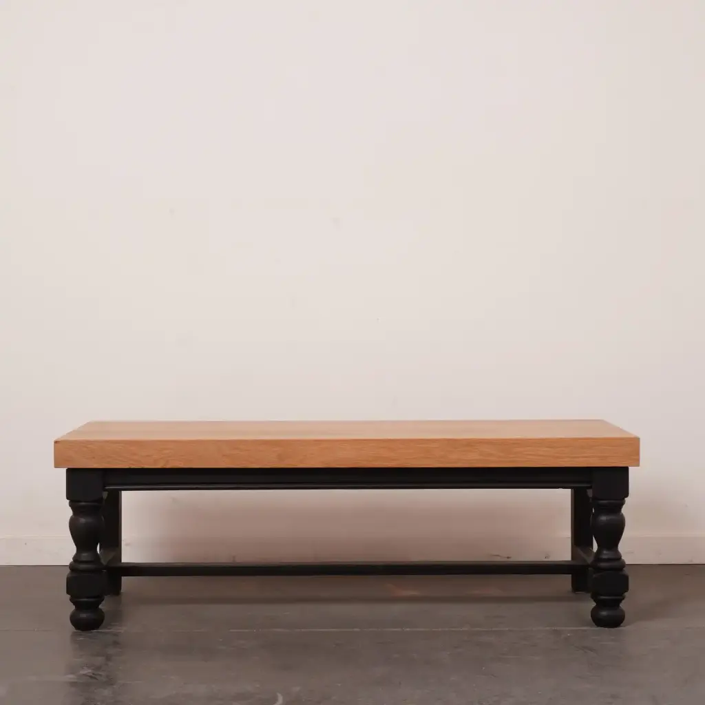 Banquette/bout de lit en chêne
