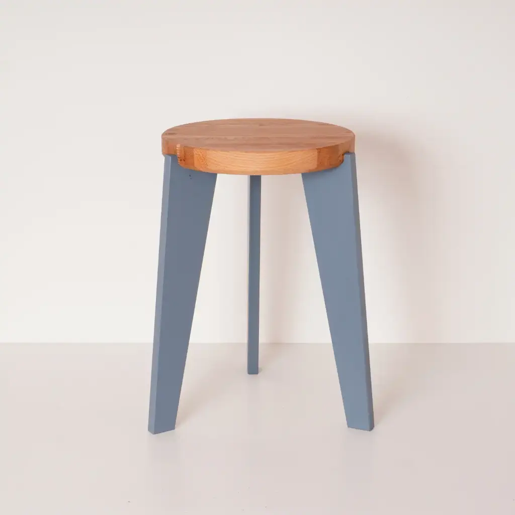 Tabouret Transition by La Fabrik Menuiserie Bleu