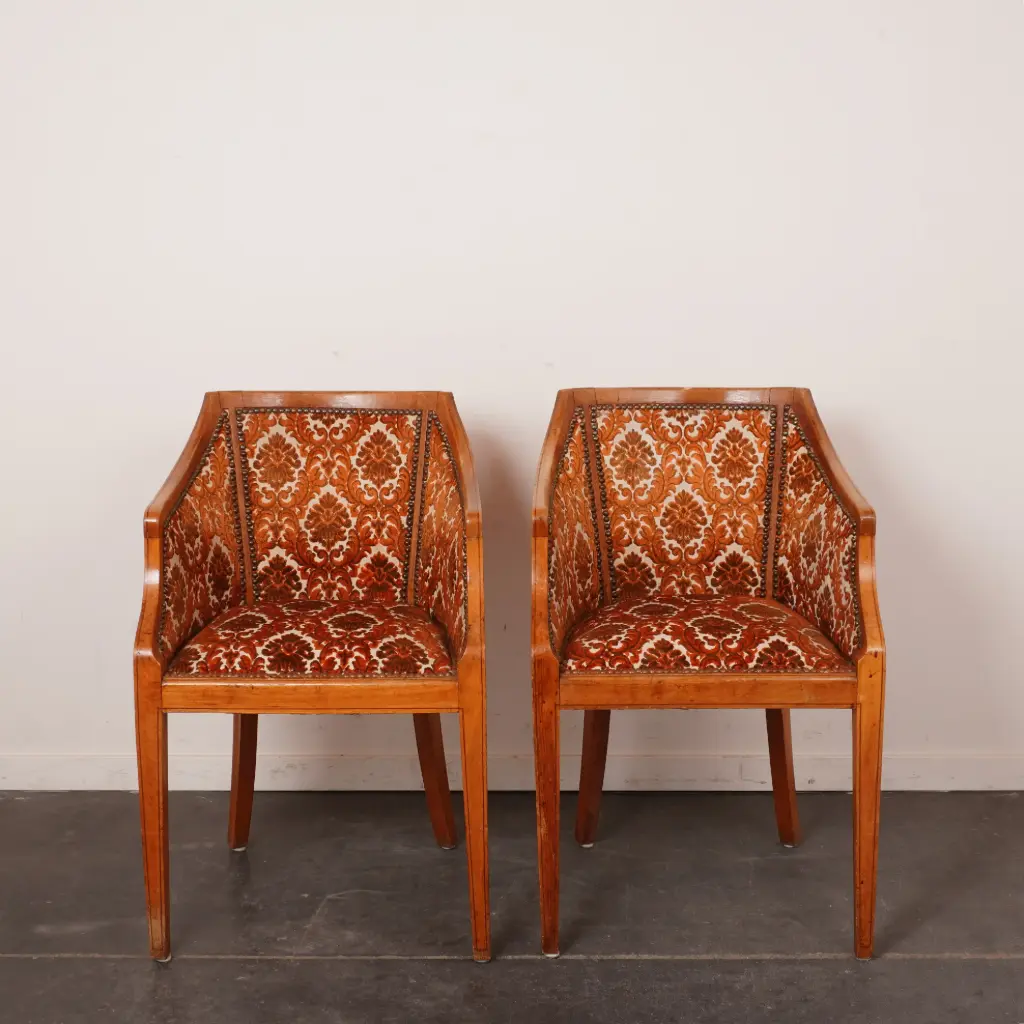 Paire de fauteuils bridge 