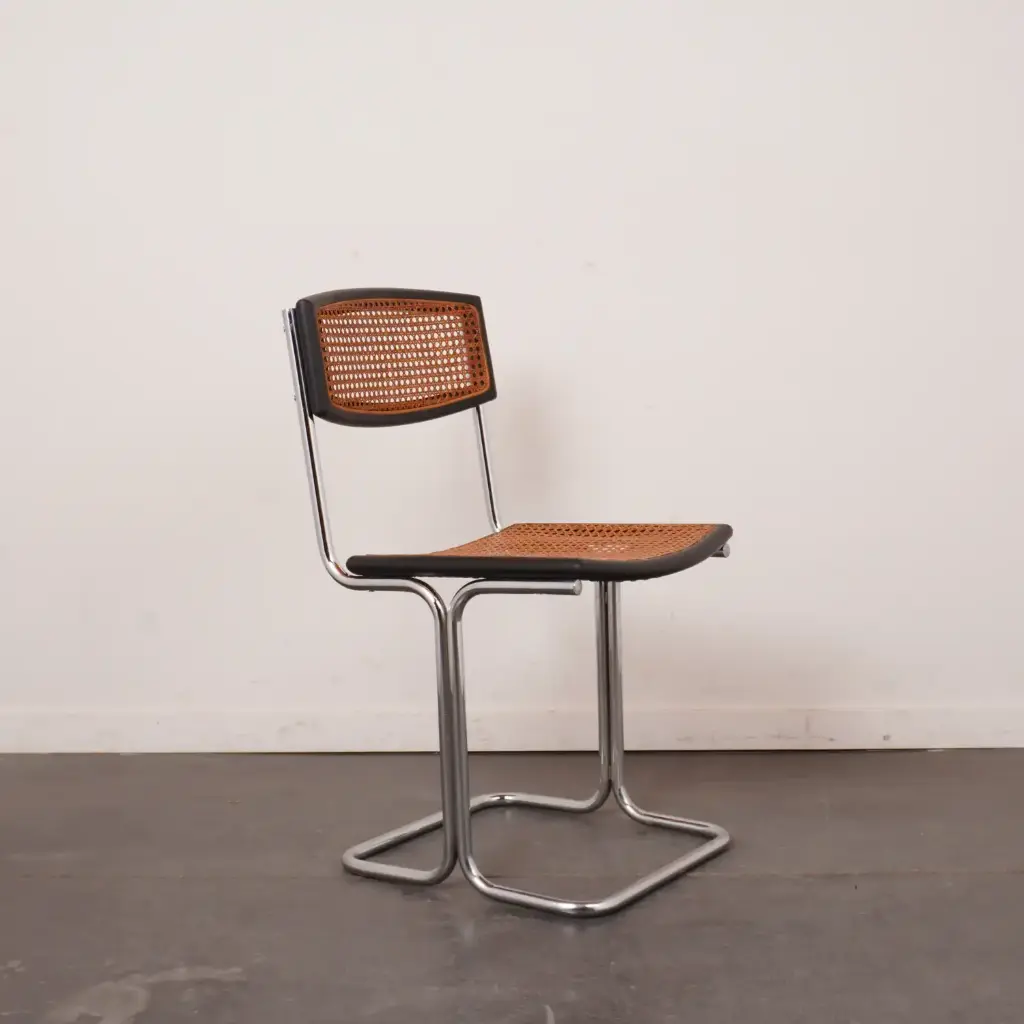 Chaise assise cannage vintage