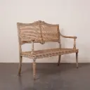Banquette cannée style Louis XVI