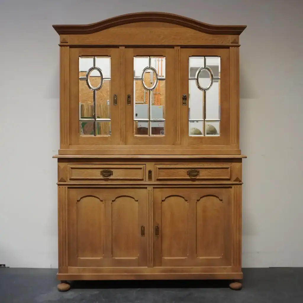 Meuble 2 corps en bois aérogommé