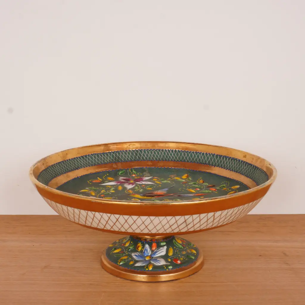 Plat sur pied Hubert Bequet vintage
