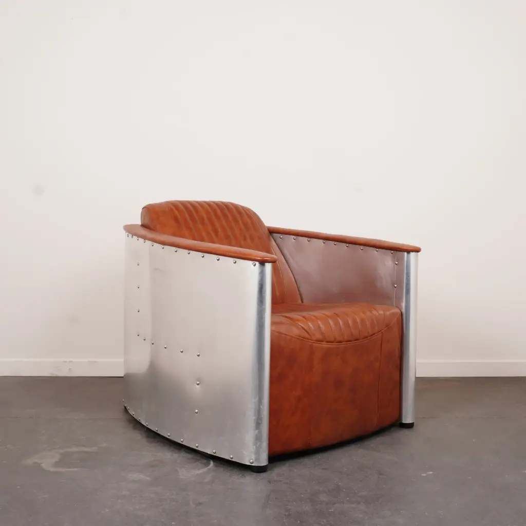 Fauteuil style "aviateur" simili