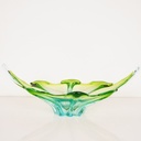 Plat en verre soufflé en verre d'Italie - SU0294