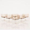 6 coupes verre fumé LUMINARC