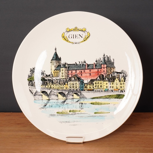 [SU1002] Assiette en faïence de GIEN