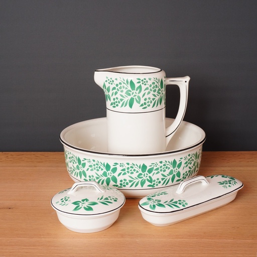 [SU1035] Set de toilette en faïence de NIMY