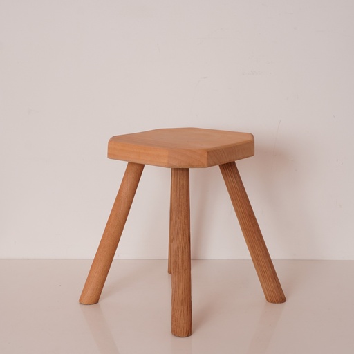 [SU1305] Tabouret bois aérogommé