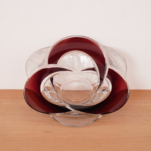 [SU1456] Plat cristal Val Saint Lambert