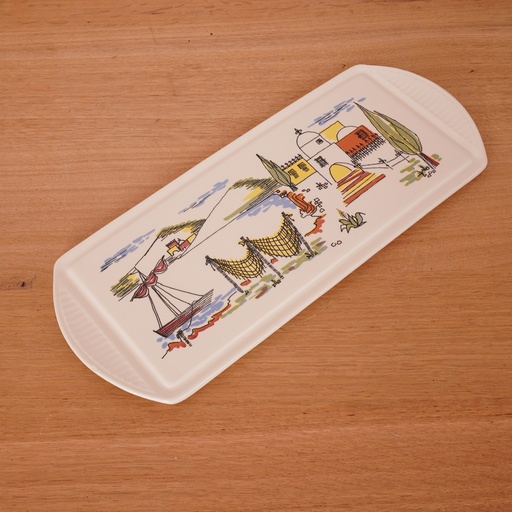 [SU1691] Plateau faïence de Grünstadt vintage