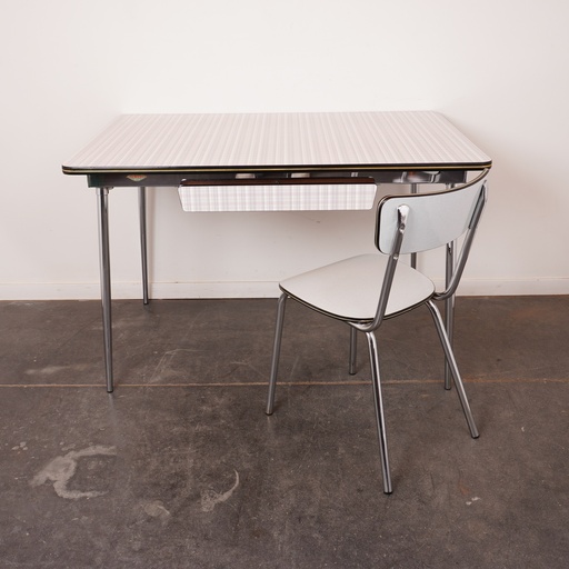 [SU1737] Table formica vintage