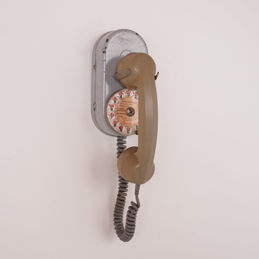 [SU1804] Téléphone mural métal vintage