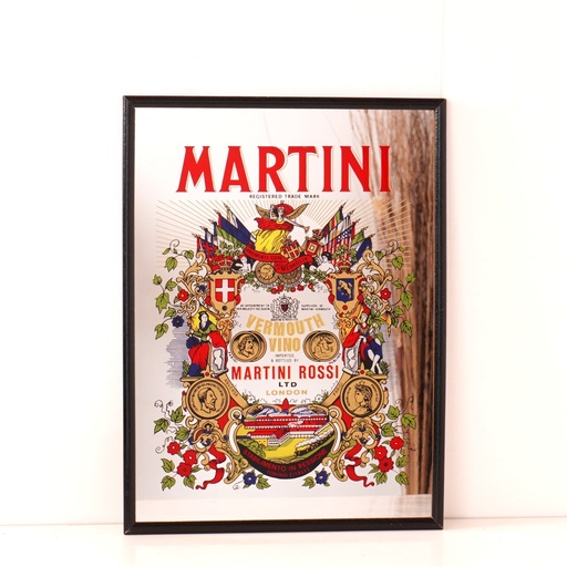[SU1884] Miroir publicitaire MARTINI