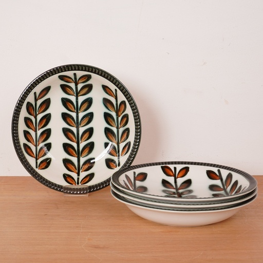 [SU1908] Set de 4 assiettes creuses BOCH Rambouillet