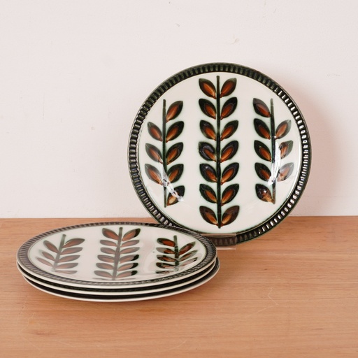 [SU1909] Set de 4 assiettes à dessert BOCH Rambouillet