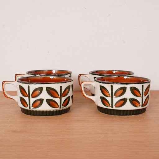 [SU1910] Set de 4 tasses BOCH Rambouillet