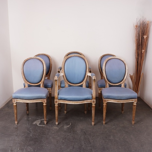 [SU1980] Suite de chaises/fauteuils de style