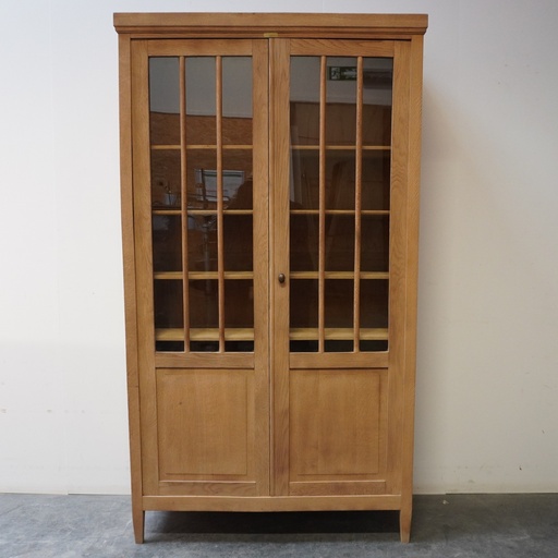 [SU2074] Meuble vitré en bois aérogommé