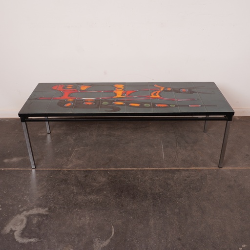 [SU2087] Table basse carreaux céramique vintage