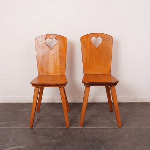[SU2114] Paire de chaises "chalet de montagne"