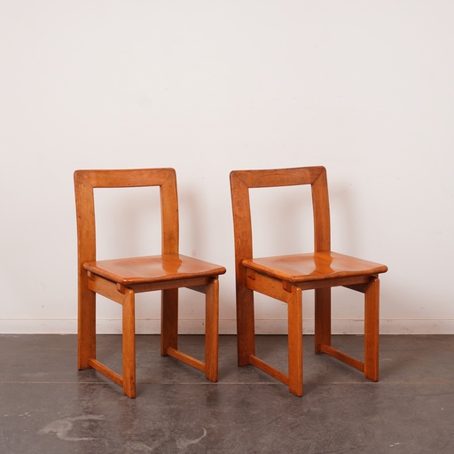 [SU2235] Paire de chaises SCAVOLINI vintage