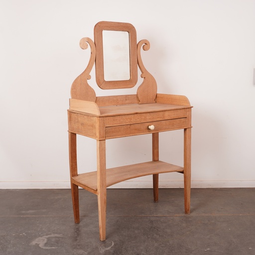 [SU2248] Coiffeuse en bois aérogommé