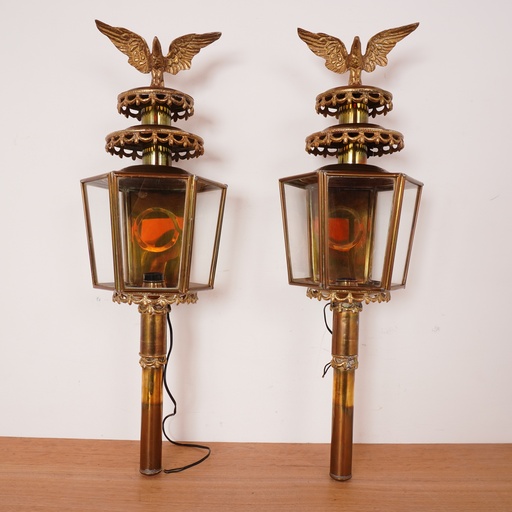 [SU2263] Paire d'appliques de calèche 1940'