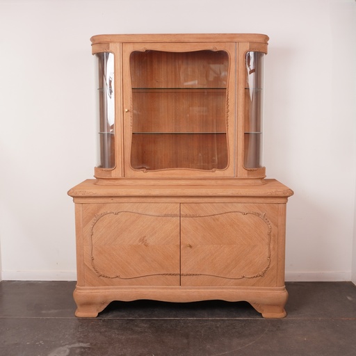 [SU2269] Meuble vitrine bois aérogommé
