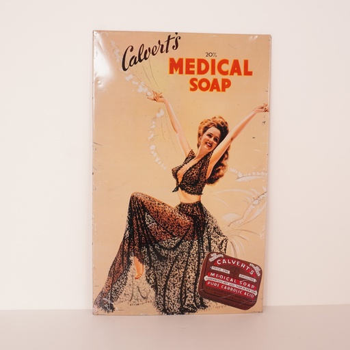 [SU2380] Panneau publicitaire Calvert's vintage