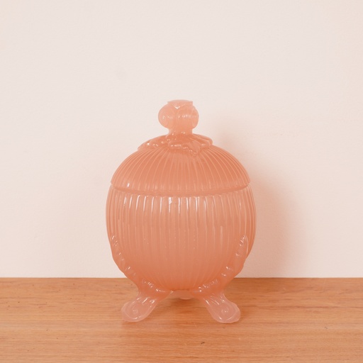 [SU2429] Bonbonnière verre coloré vintage