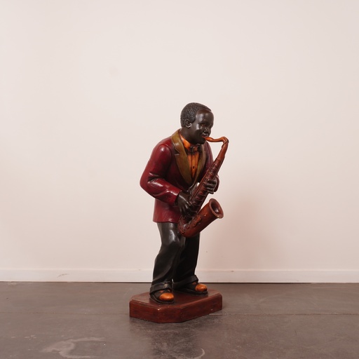 [SU2435] Statue de saxophoniste 90cm