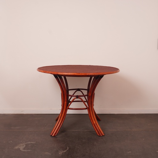 [SU2525] Table ronde bambou vintage