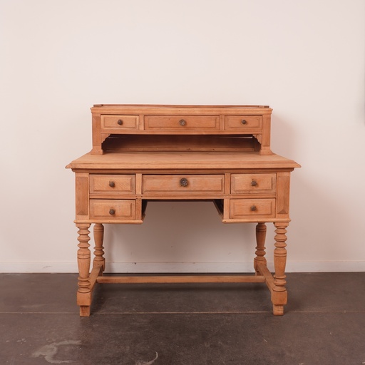 [SU2569] Bureau à gradin en chêne aérogommé