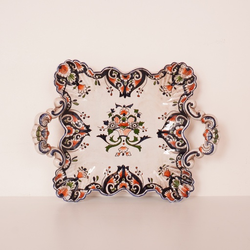 [SU2578] Plat en faïence vintage