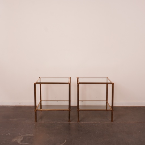 [SU2623] Paire de tables Style Hollywood Regency