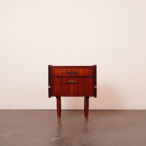 [SU2631] Table de nuit en bois vintage