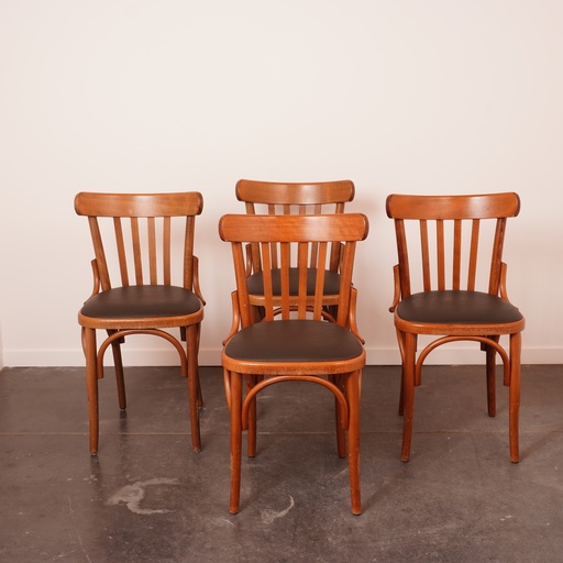 [SU2687] Série de 4 chaises bistrot style Thonet