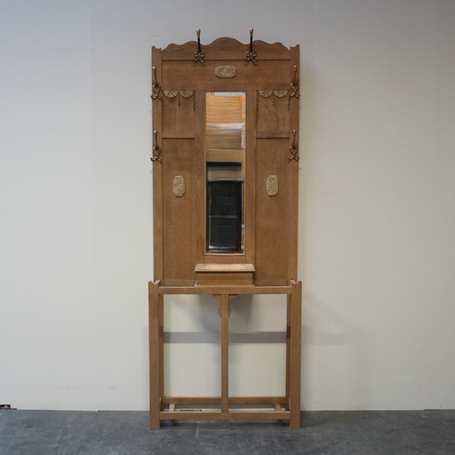 [SU2709] Vestiaire hall d'entrée bois aérogommé