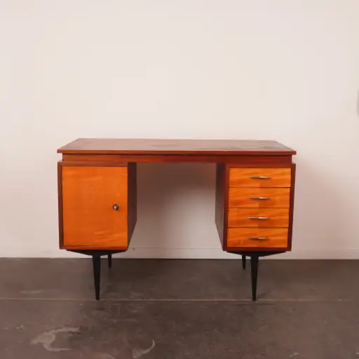 [SU2734] Bureau en bois vintage