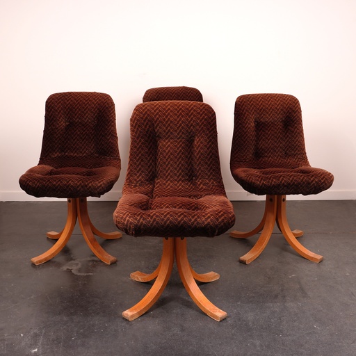 [SU2735] Série de 4 chaises vintages