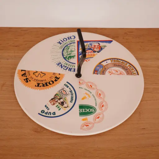 [SU2761] Plateau à fromages St Amand vintage