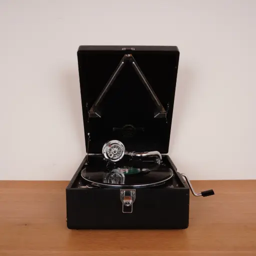 [SU2762] Ancien gramophone portable Colombia 30'