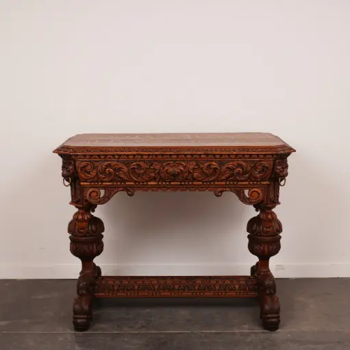 [SU2802] Table bureau style Renaissance gothique