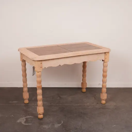 [SU2805] Table d'appoint bois aérogommé