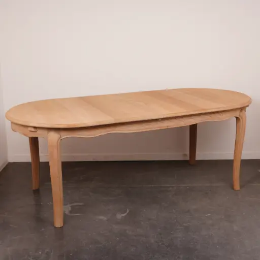 [SU2808] Table à allonges bois aérogommé