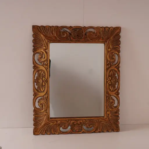 [SU2855] Miroir en bois doré vintage